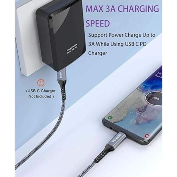 Cable USB C a USB C 10 pies 2 paquetes de 60 WCarga_4