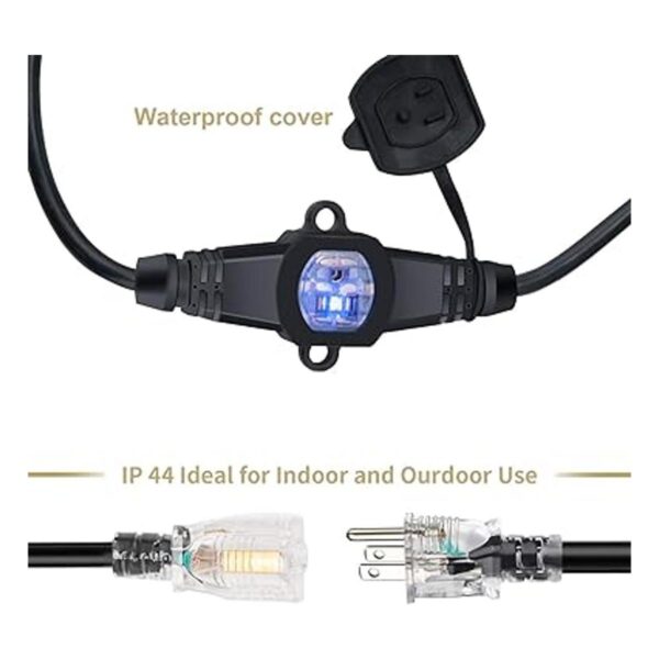 Yodotek cable de extensión de 3 puntas cuatro tomas
