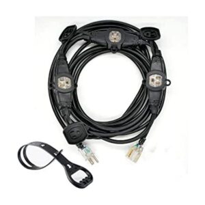 Yodotek cable de extensión de 3 puntas cuatro tomas