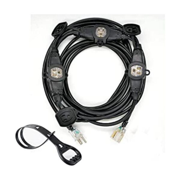 Yodotek cable de extensión de 3 puntas cuatro tomas