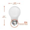Bombilla incandescente A15 esmerilada 40 W 2700 K_3