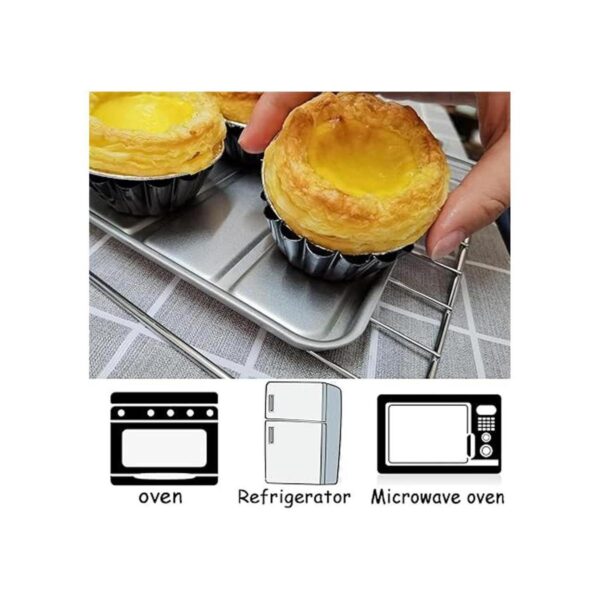 Moldes de tarta de huevo 12 moldes para tartas mini_5