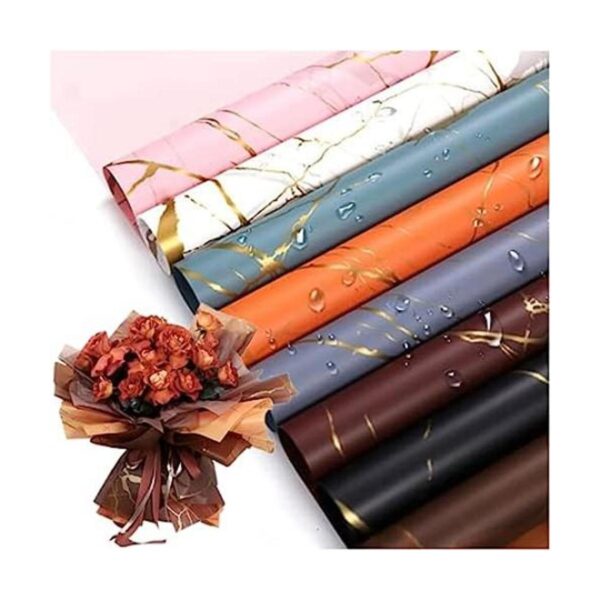 Xshelley 24 hojas de papel de regalo de flores