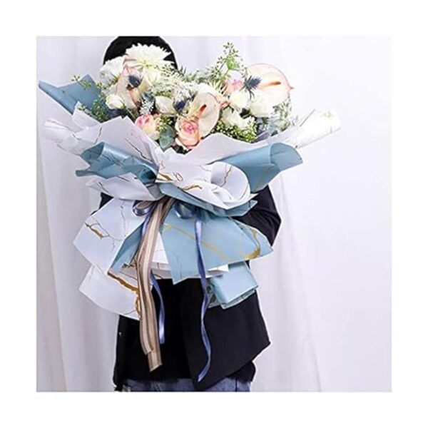 Xshelley 24 hojas de papel de regalo de flores