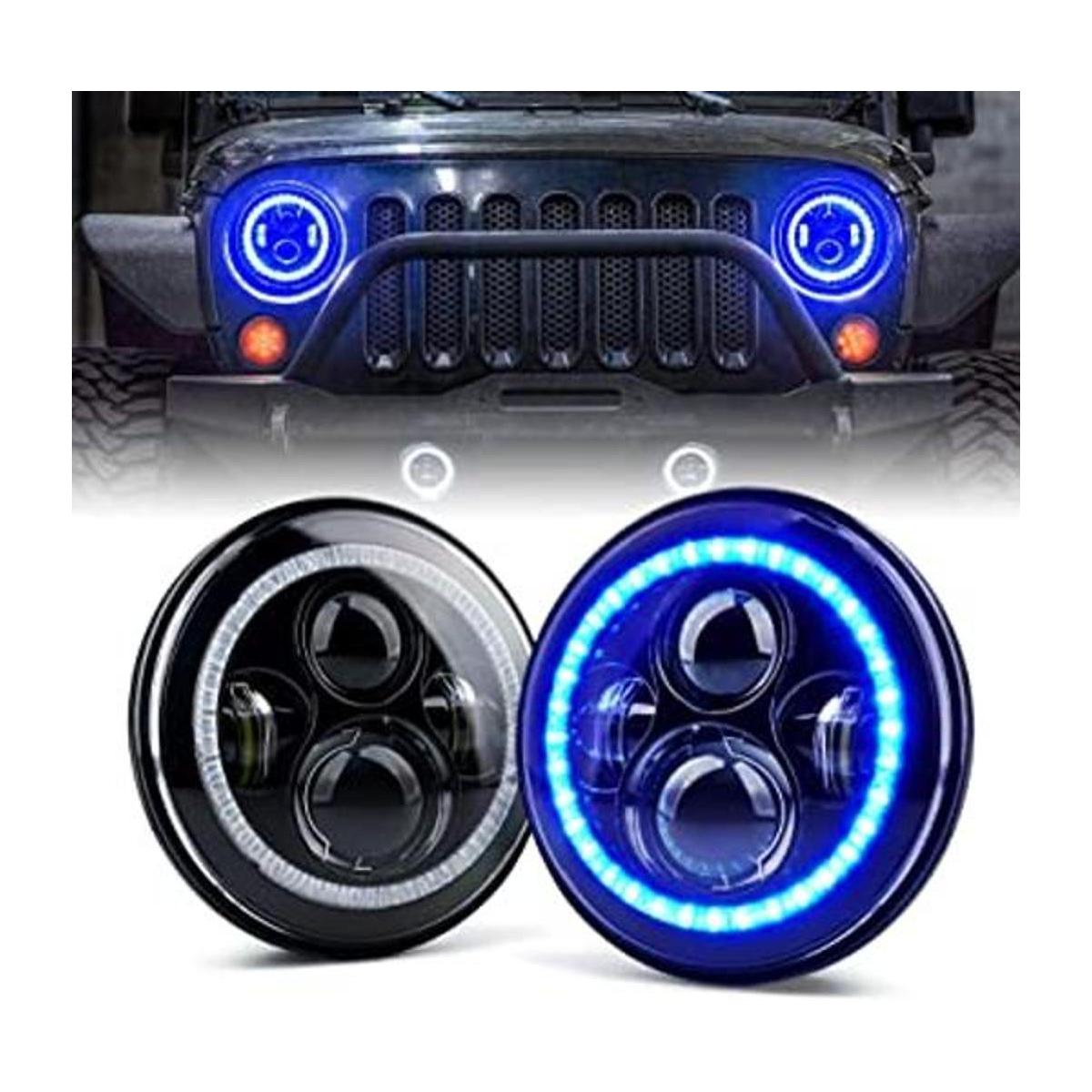 Xprite Faros delanteros LED CREE de 7 pulgadas de 90 W con