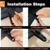 Xpose Safety Juego de 25 clips de lona reutilizables