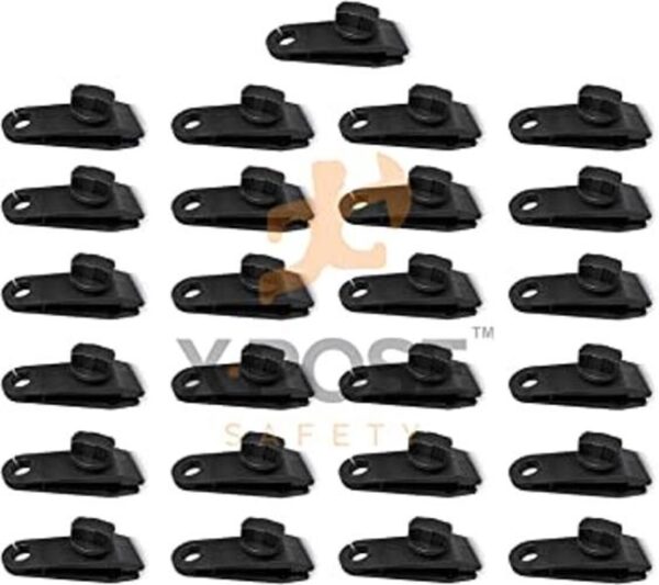 Xpose Safety Juego de 25 clips de lona reutilizables