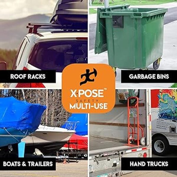 Xpose Safety Cuerda elástica de goma con ganchos para