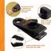 Xpose Safety Juego de 25 clips de lona reutilizables