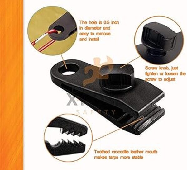Xpose Safety Juego de 25 clips de lona reutilizables