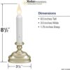 Vela de luz LED de ventana a batería con sensor estaño