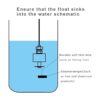 Sensor de nivel de agua altobajo alarma detector de
