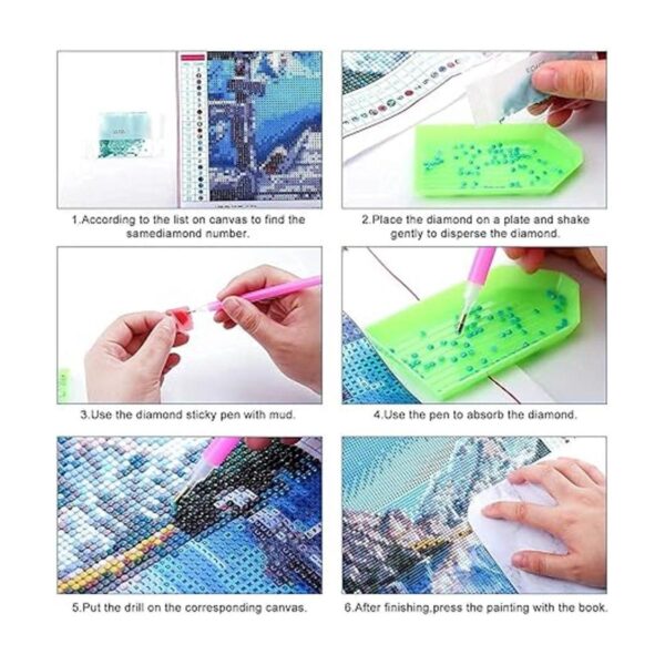 Kits de pintura de diamante de vaca de leche por números_5
