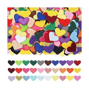 120 parches para planchar en forma de corazón 30 colores