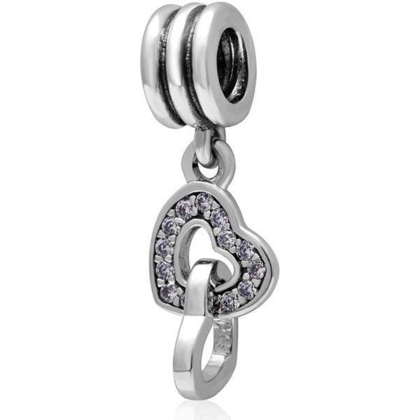 ARTCHARM Abalorio colgante de corazón con forma de_1