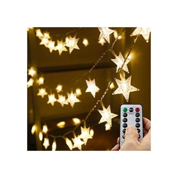 Xingpold Guirnalda de luces de estrella 50 LED de 8