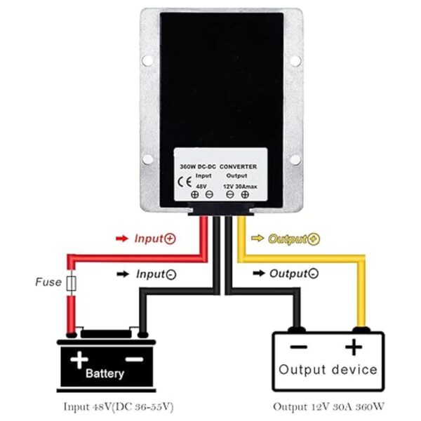 MGGi Convertidor de voltaje CC de 48 V a 12 V 30 A 360_3