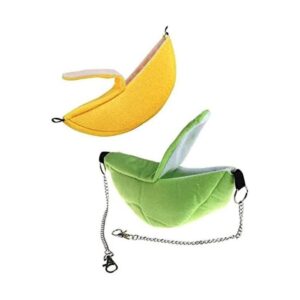 ximimark 2 piezas plátano cama de hámster casa hamaca_1
