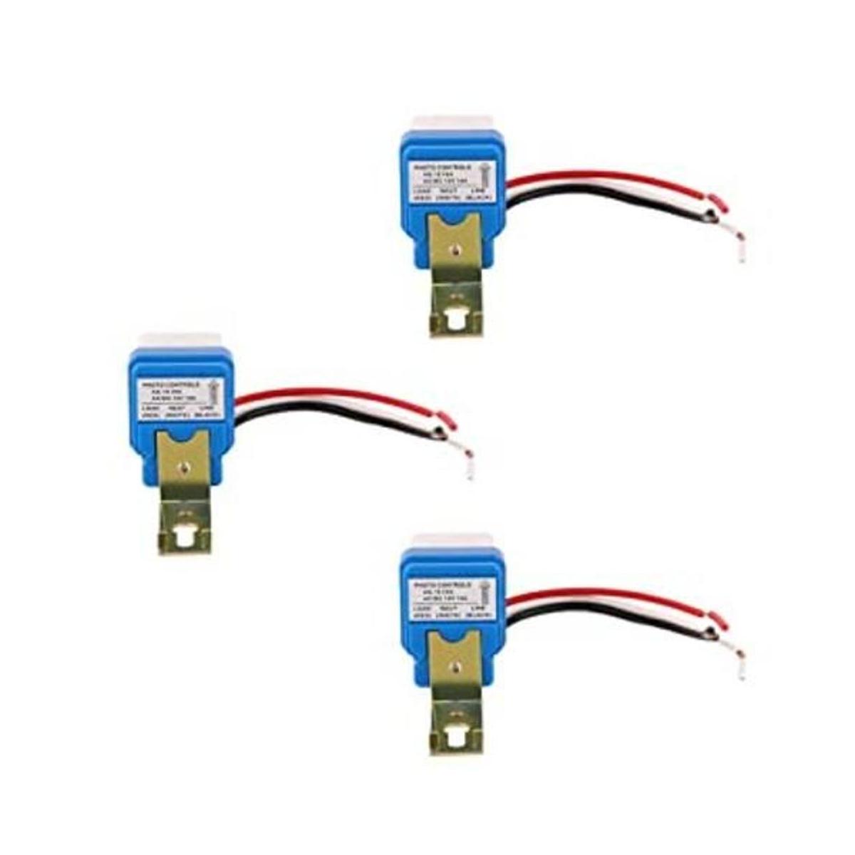 Ximimark 3 interruptores de sensor de luz de 12 V 10 A
