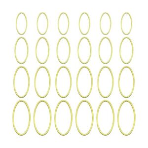 80 piezas de oro con bisel abierto anillo de enlace hueco