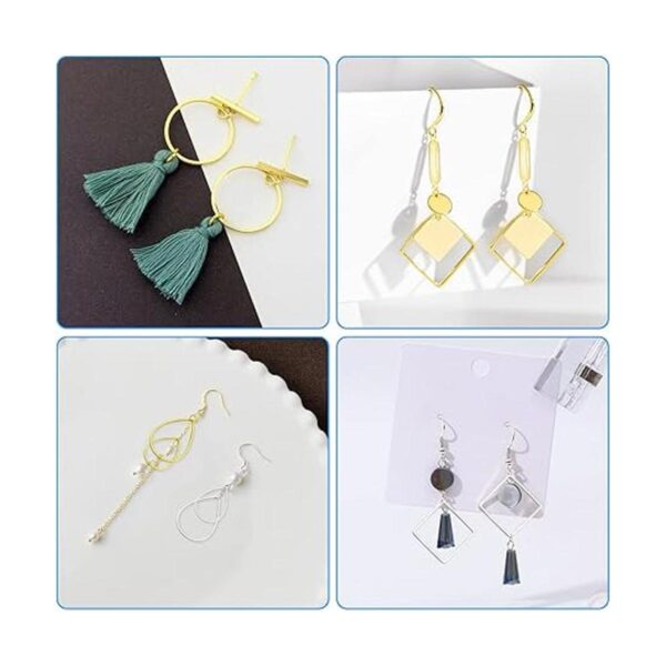 120 piezas de aretes de aro para hacer joyas de 3 formas