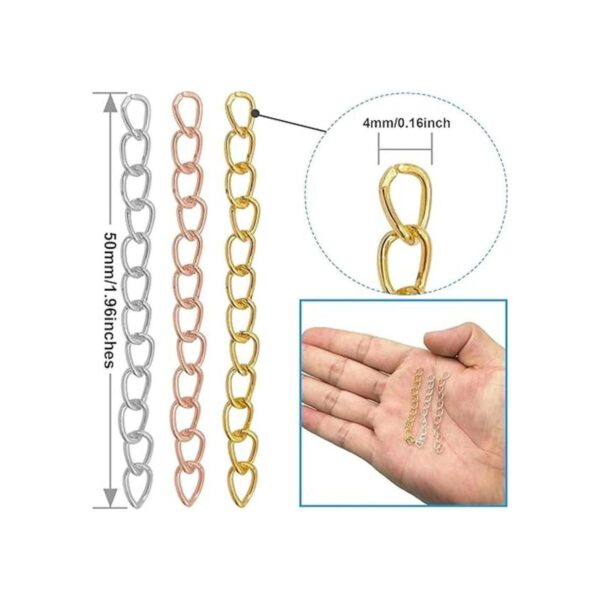 150 cadenas extensoras para hacer joyas cadena de cola