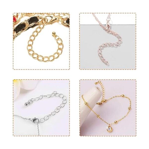 150 cadenas extensoras para hacer joyas cadena de cola