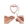 40 llaveros en forma de corazón creativos planos con