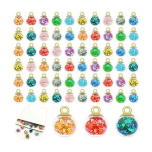 100 colgantes de bola de cristal de 0.630 in con pequeñas