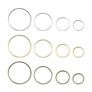120 aretes de aro con cuentas de aro circular hallazgos
