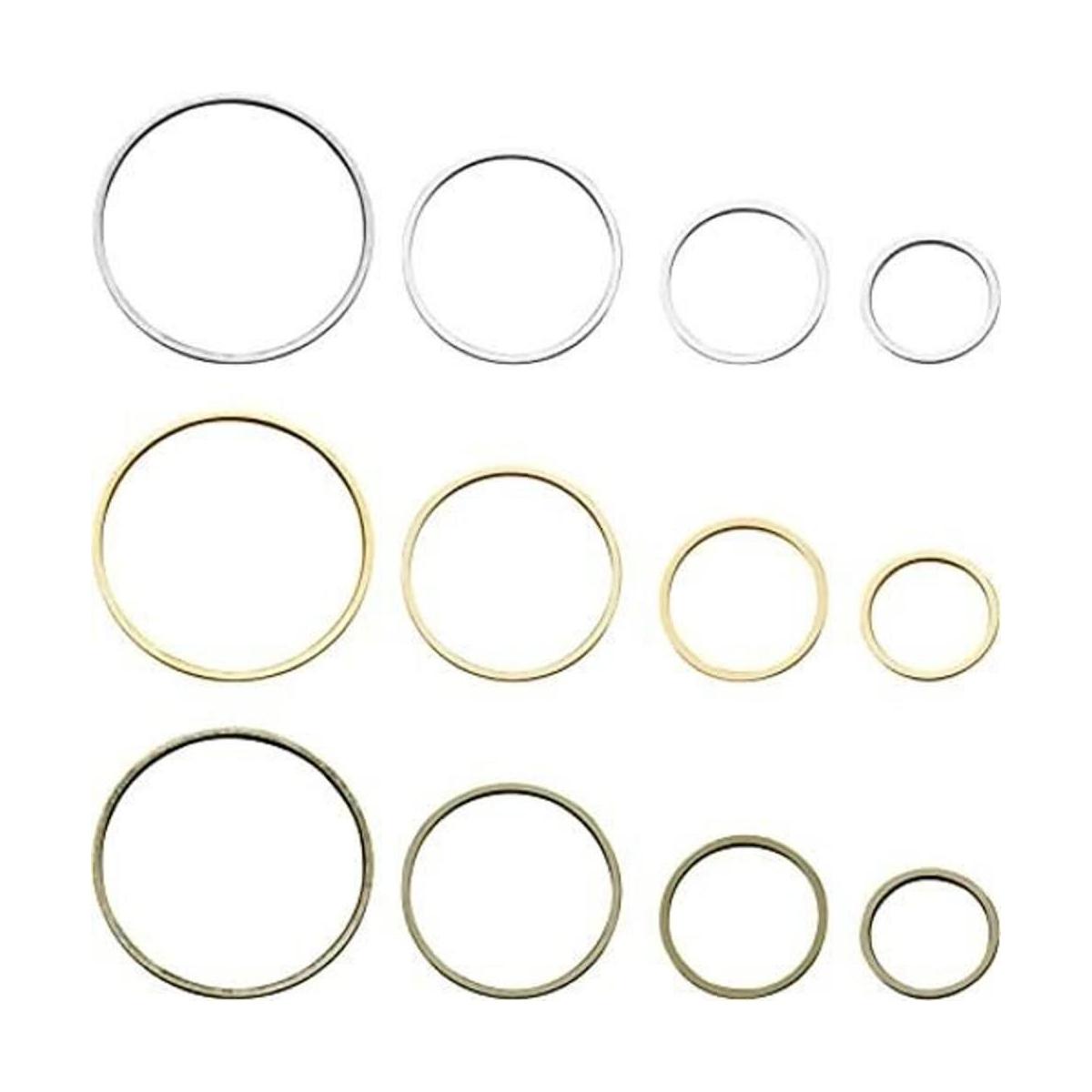 120 aretes de aro con cuentas de aro circular hallazgos