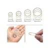 120 aretes de aro con cuentas de aro circular hallazgos