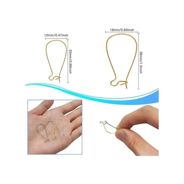 300 ganchos para aretes para hacer joyas hipoalergénicos