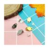 Juego de 200 clips redondos para aretes de bandeja plana
