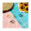 24 piezas de aretes con clip y componentes convertidores