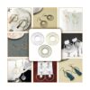 120 aretes de aro con cuentas de aro circular hallazgos