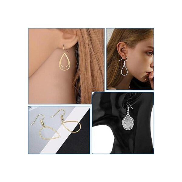 80 aretes de aro de cuentas de lágrima aretes de aro para