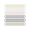 60 anillos planos de metal llavero anillo redondo plano