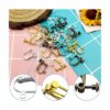 24 piezas de aretes con clip y componentes convertidores