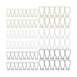 300 ganchos para aretes para hacer joyas hipoalergénicos