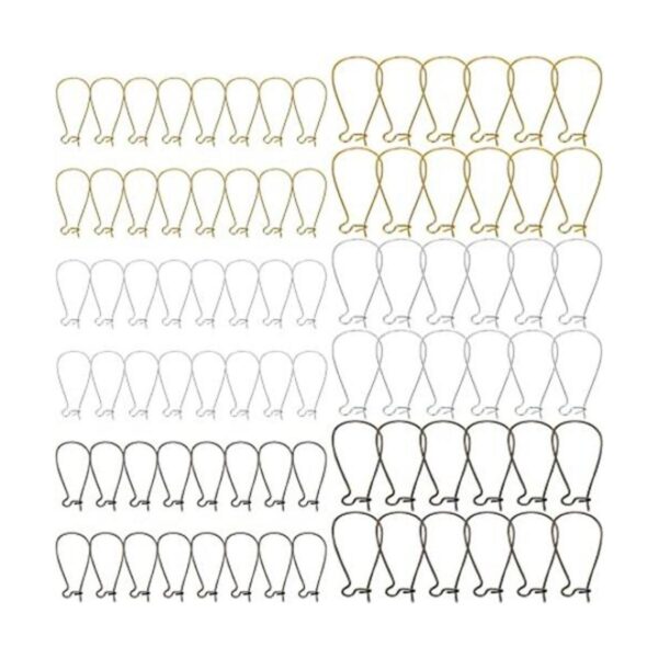 300 ganchos para aretes para hacer joyas hipoalergénicos