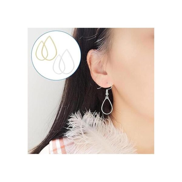 80 aretes de aro de cuentas de lágrima aretes de aro para