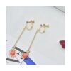 24 piezas de aretes con clip y componentes convertidores