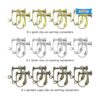24 piezas de aretes con clip y componentes convertidores