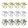 24 piezas de aretes con clip y componentes convertidores