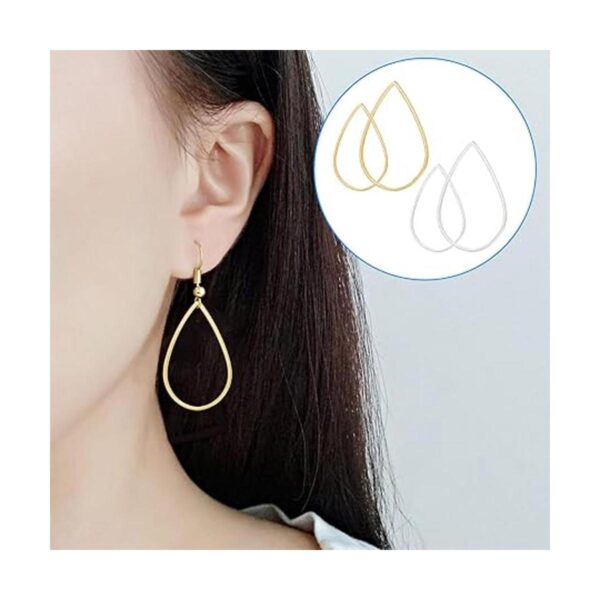 80 aretes de aro de cuentas de lágrima aretes de aro para