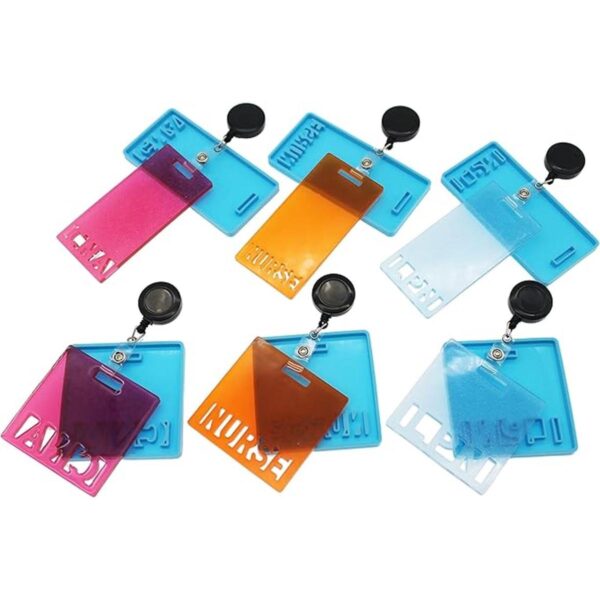 Xidmold Molde de silicona para tarjetas de resina de 6