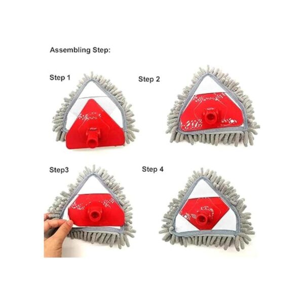 Xifando Mini Mopa HeadsMicrofibra Chenille Triangular Mop_3