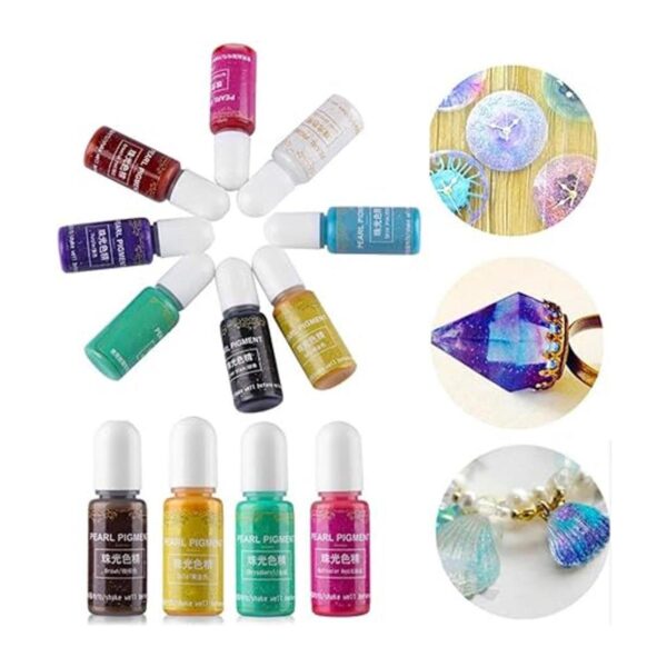 20 colores metálicos resina epoxi color pigmento líquido