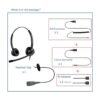 Auriculares de teléfono con micrófono con cancelación de_5